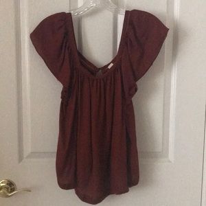 Square neck blouse